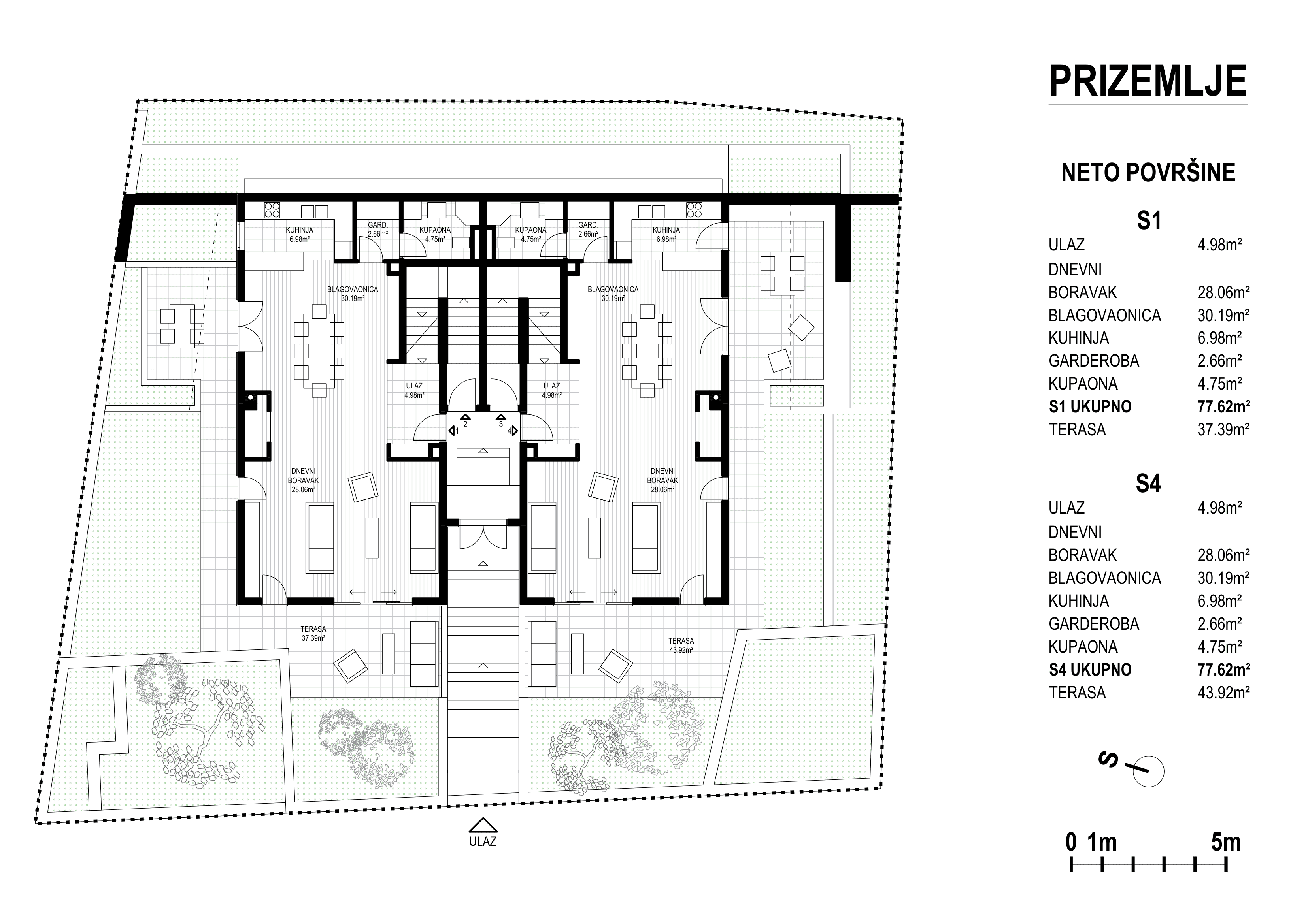 Prizemlje — Apartmani Sevid